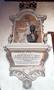 Memorial to the 3rd Baron Trevor May 2012